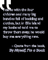 Quote from the book, By myself I'm a book: I came with the four ...