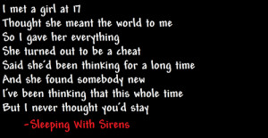 ... : sleeping with sirens, if you can't hang, Lyrics, quote and songs