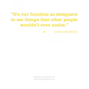 WORDS ON DESIGN _ don chadwick
