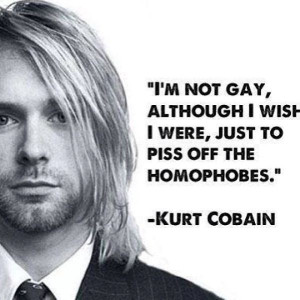 Kurt Cobain, Lead singer of the band, Nirvana