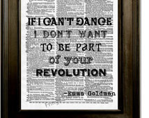 Emma Goldman Art Print 8 x 10 Dicti onary Page - Quote Anarchist ...