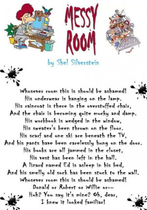 Messy Room By Shel Silverstein