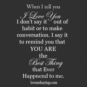 You Are The Best Thing That Ever Happened To Me