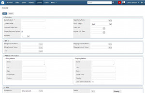 Creating Quotes Directly From SugarCRM