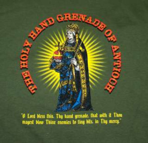 Monty Python And The Holy Grail Holy Hand Grenade Funny Movie T Shirt
