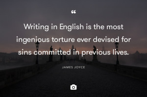 Writing is a terrible experience, during which the hair often falls ...