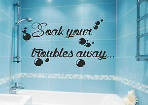 Bathroom-Wall-Quote-Stickers-Vinyl-Art-Decals-decor-transfer-Toilet ...