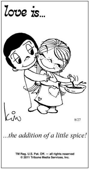 Love Is ... Comic Strip by Kim Casali (August 27, 2011)