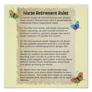 hilarious_nurse_retirement_rules_poster_12x12 ...