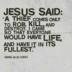 Jesus said: 