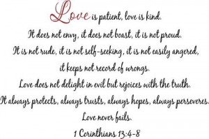 Love Is Patient, Love is Kind
