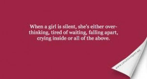 when a woman is silent