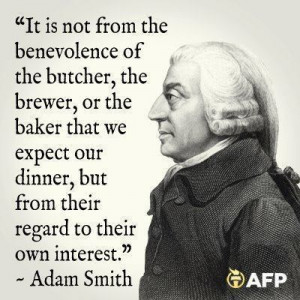 adam smith It Is Not from the Benevolence of the Butcher