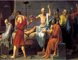 ... leaving no written records behind, Socrates is regarded as one of