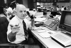 Alan C. Greenberg at his desk at Bear Stearns in 1980, two years after ...