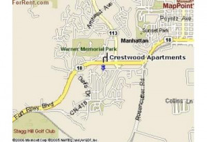 Crestwood Apartments Map