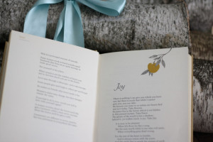 ... mom’s book “Apples of Gold” with lots of great poems and quotes