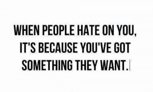The ex bm really really hates me. I love the power I hold on her