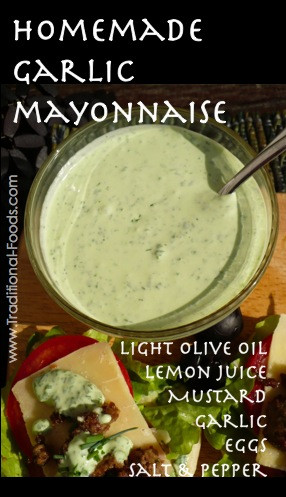 Homemade Garlic Mayonnaise i don’t use mustard, and i do vinegar ...