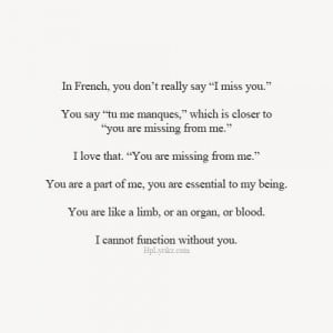 love quote words i miss you french