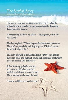 Mrs. Mathis' Homeroom~: The Starfish Story More