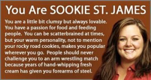 Sookie - Gilmore Girls - Personality Quiz Result