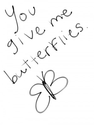 ... cute forever you picture sweet in love give handwritten butterflies