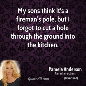 My sons think it's a fireman's pole, but I forgot to cut a hole ...