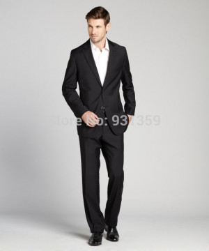 Suit 100 Wool Dress font b Tuxedo b font Brand Business Suit jpg