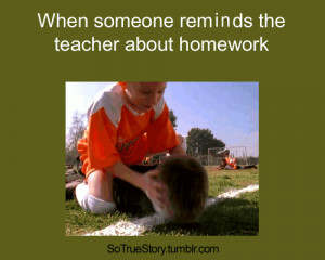Someone Reminds Teacher About The Homework Funny And Lol Picture