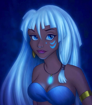 Princess Kida from Atlantis cartoon illustration via www.Facebook.com ...