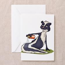 Stinky Skunk with Deodorant Greeting Cards Pk of for