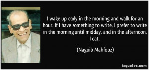 Waking Up Early Quotes