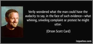 More Orson Scott Card Quotes