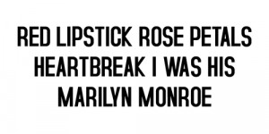 ... monroe red lipstick Unapologetic mother mary love without tragedy