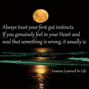 Trust your intuition!