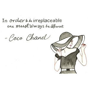 Coco Chanel - 8x10 Art - Chanel Quote - Fashion Typography - Women Art ...