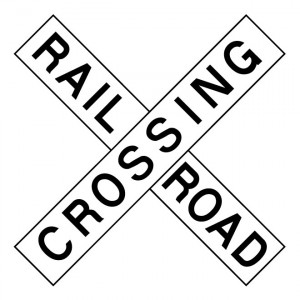 RAILROAD CROSSING VECTOR ROAD SIGN.ai