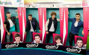 Lifesize: boy band Union J unveil their new dolls at the London Toy ...