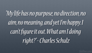 ... can’t figure it out. What am I doing right?” – Charles Schulz