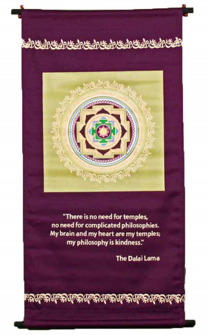 My Philosophy Is Kindness Dalai Lama Zen Banner