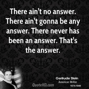 Gertrude Stein Politics Quotes