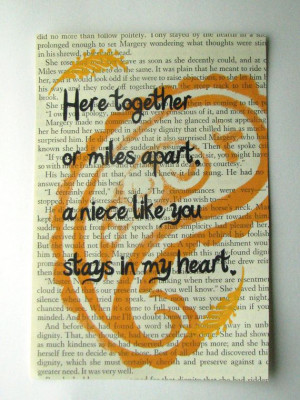 Niece quote saying poem print on a book page by ESPARTOstudio