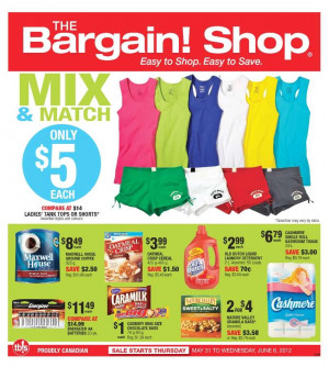 The Bargain Shop Flyer May Jun