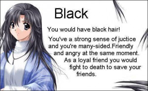 Anime Anime hair black