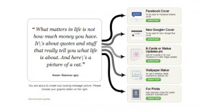 Create Facebook & Google+ Cover Photos With Quotes Using QuotesCover
