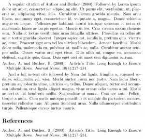 Apa In Text Citation Example Full in-text cite followed