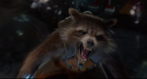 ... their gun-loving raccoon member, Rocket, has made quite an impression