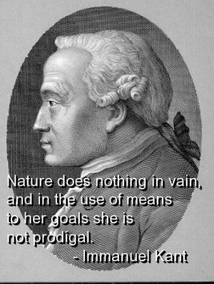 Immanuel kant quotes and sayings about nature