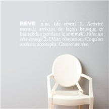 Rêve (french) - Quotes Wall Decal